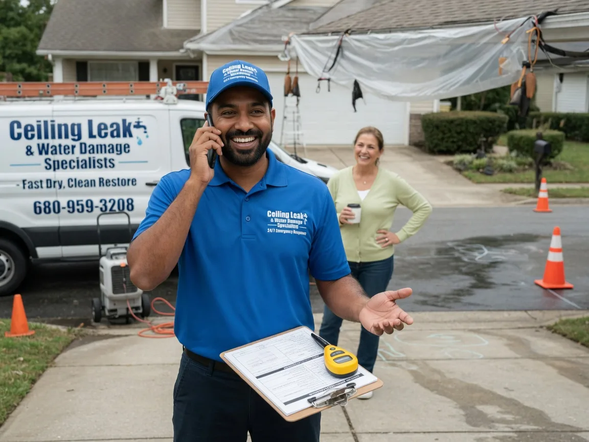 Ceiling Leak Cleanup Purcellville, VA FAQs